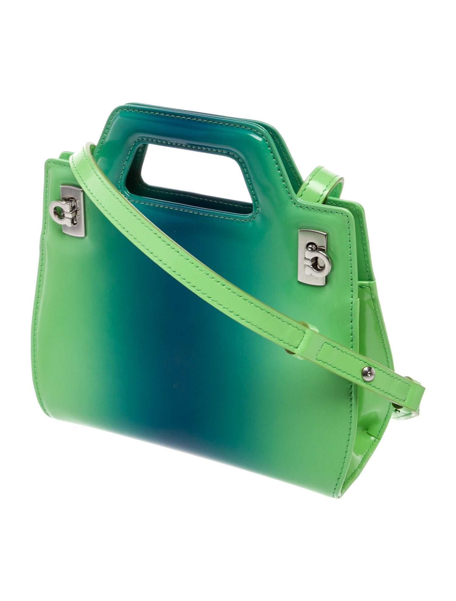 Ferragamo Leather Wanda Top Mini